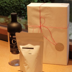 HARIO CAFE GIFT フィルターインコーヒーボトル（黒） & コーヒー 200g