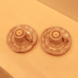 HARIO & たち吉　コーヒーカップ 清水焼 (ペア) /  Ceramic pair coffee cup collaborated with Tachikichi